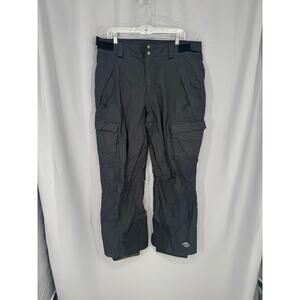 Columbia Titanium Snow Pants Mens Large Black Omni-Tech Cargo Ski Waterproof
